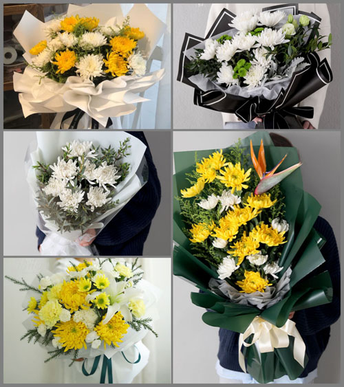 青海黄南州泽库县白事花束代送